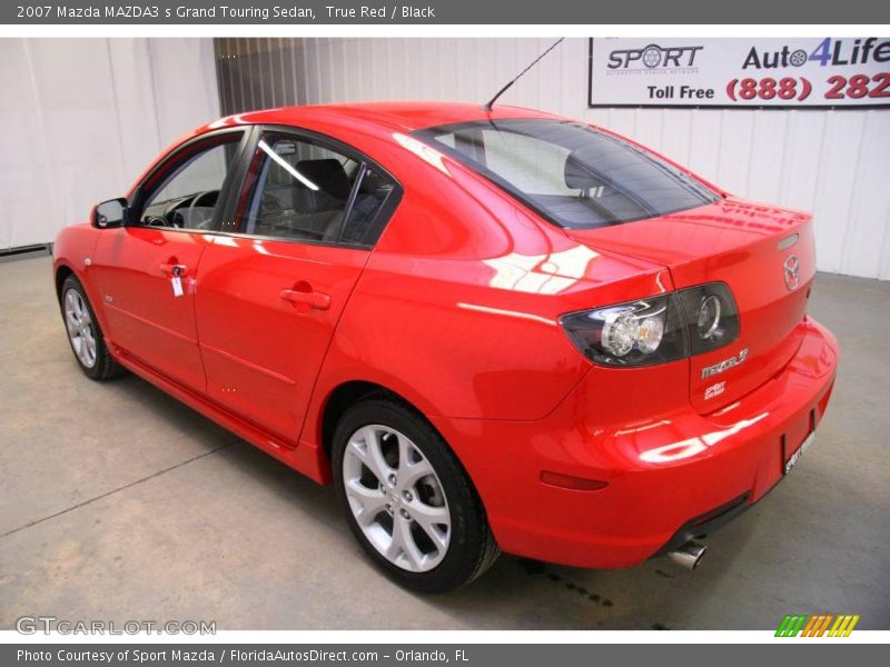 True Red / Black 2007 Mazda MAZDA3 s Grand Touring Sedan