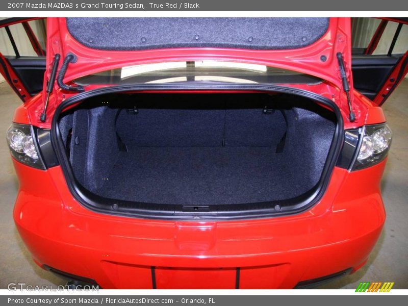 True Red / Black 2007 Mazda MAZDA3 s Grand Touring Sedan