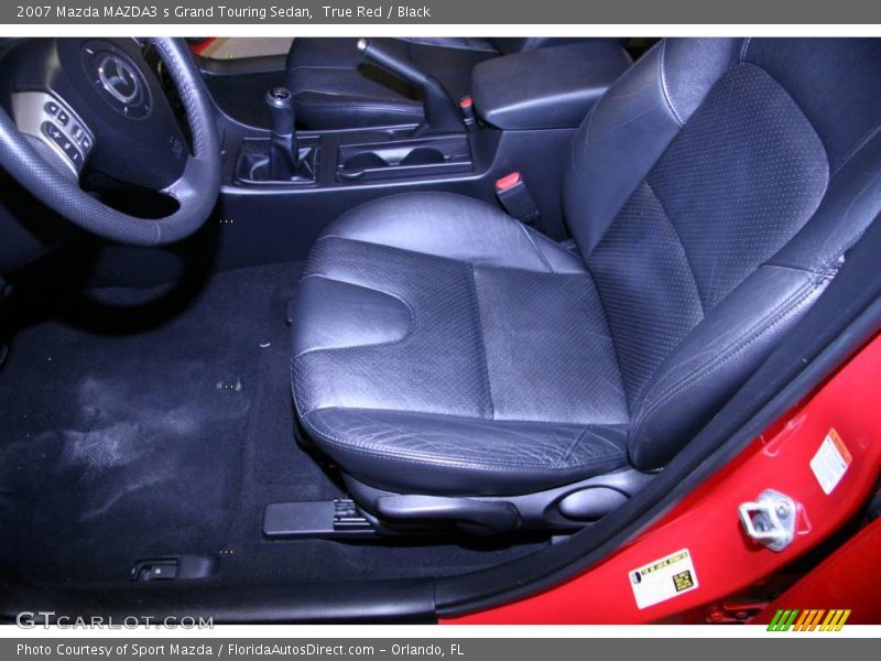 True Red / Black 2007 Mazda MAZDA3 s Grand Touring Sedan