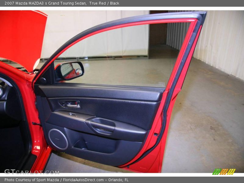 True Red / Black 2007 Mazda MAZDA3 s Grand Touring Sedan