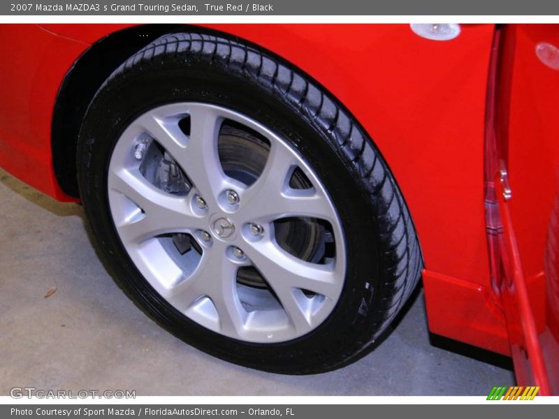 True Red / Black 2007 Mazda MAZDA3 s Grand Touring Sedan