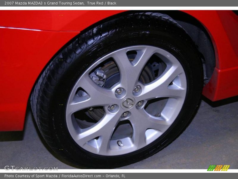 True Red / Black 2007 Mazda MAZDA3 s Grand Touring Sedan