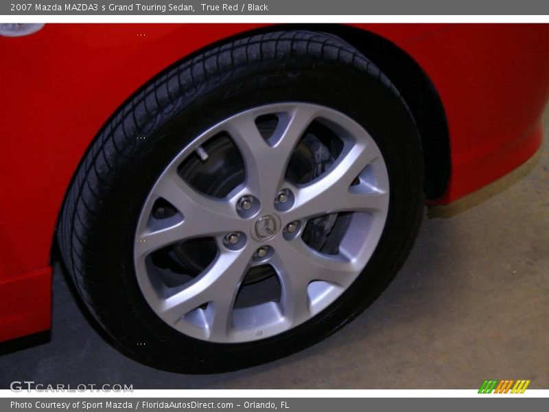 True Red / Black 2007 Mazda MAZDA3 s Grand Touring Sedan