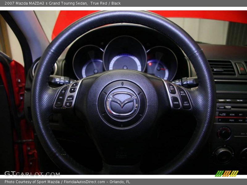 True Red / Black 2007 Mazda MAZDA3 s Grand Touring Sedan