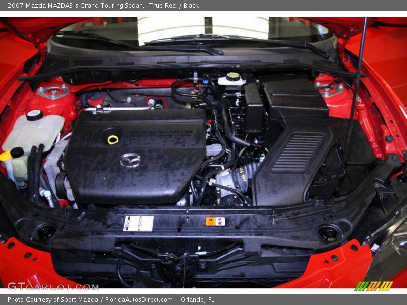True Red / Black 2007 Mazda MAZDA3 s Grand Touring Sedan