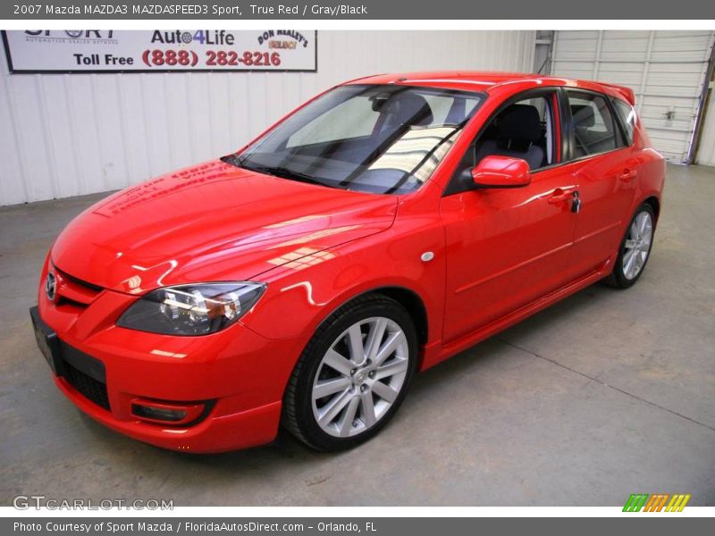 True Red / Gray/Black 2007 Mazda MAZDA3 MAZDASPEED3 Sport