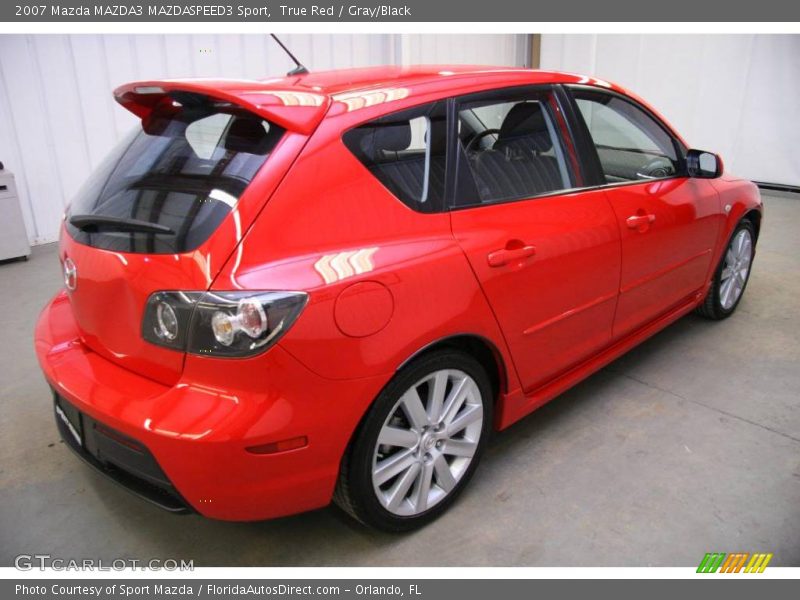 True Red / Gray/Black 2007 Mazda MAZDA3 MAZDASPEED3 Sport