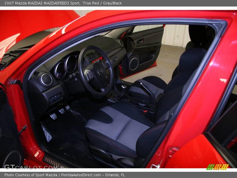 True Red / Gray/Black 2007 Mazda MAZDA3 MAZDASPEED3 Sport