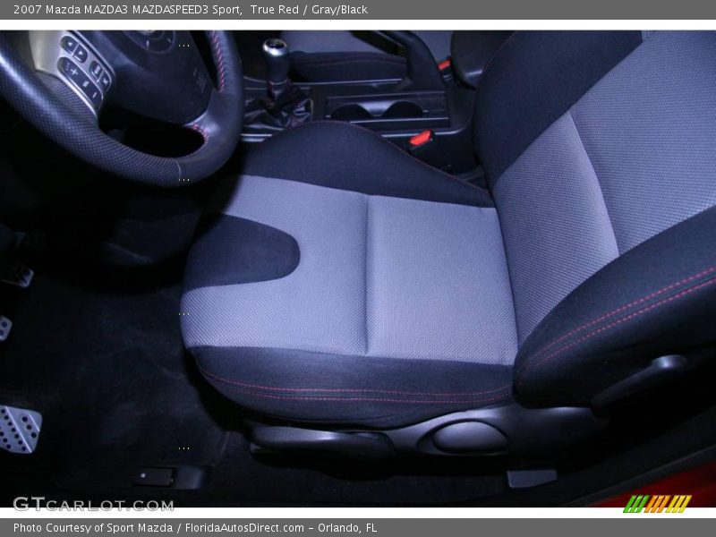 True Red / Gray/Black 2007 Mazda MAZDA3 MAZDASPEED3 Sport