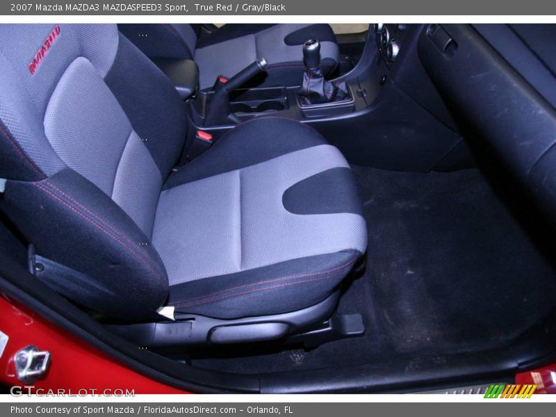 True Red / Gray/Black 2007 Mazda MAZDA3 MAZDASPEED3 Sport