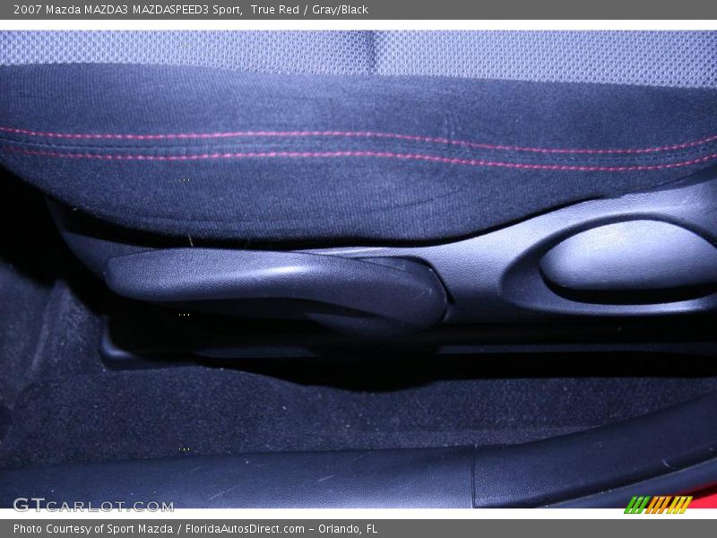 True Red / Gray/Black 2007 Mazda MAZDA3 MAZDASPEED3 Sport