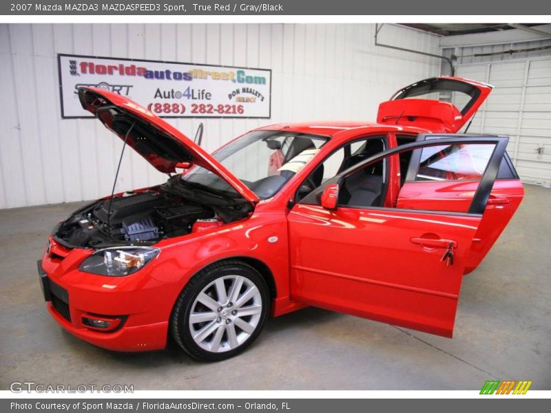 True Red / Gray/Black 2007 Mazda MAZDA3 MAZDASPEED3 Sport