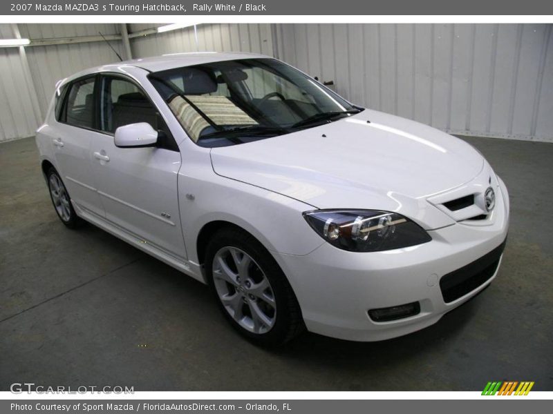 Rally White / Black 2007 Mazda MAZDA3 s Touring Hatchback