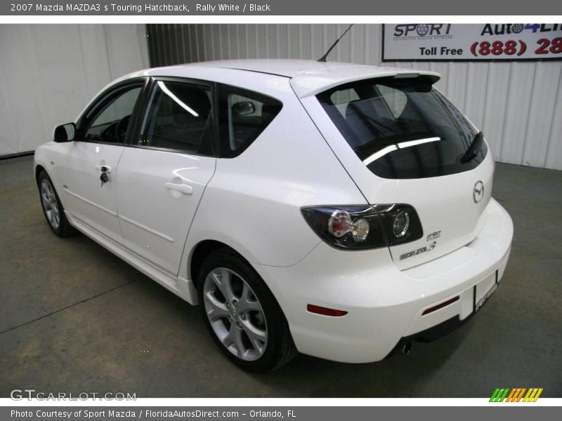 Rally White / Black 2007 Mazda MAZDA3 s Touring Hatchback