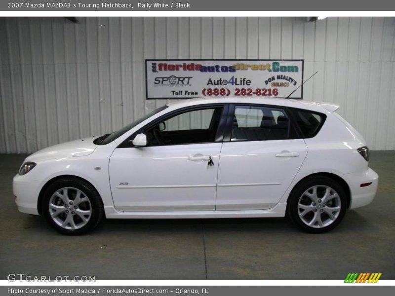 Rally White / Black 2007 Mazda MAZDA3 s Touring Hatchback