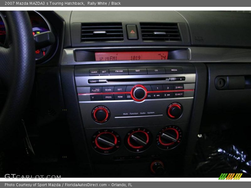 Rally White / Black 2007 Mazda MAZDA3 s Touring Hatchback