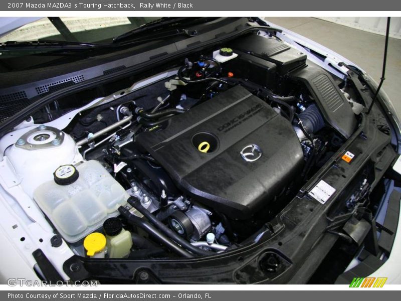 Rally White / Black 2007 Mazda MAZDA3 s Touring Hatchback