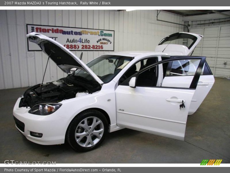 Rally White / Black 2007 Mazda MAZDA3 s Touring Hatchback