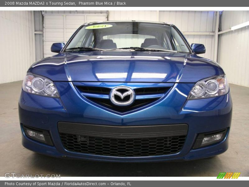 Phantom Blue Mica / Black 2008 Mazda MAZDA3 s Touring Sedan