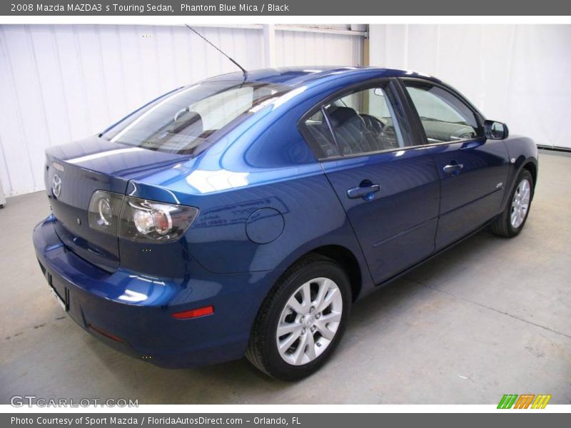 Phantom Blue Mica / Black 2008 Mazda MAZDA3 s Touring Sedan
