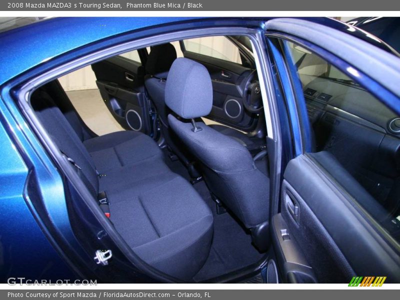 Phantom Blue Mica / Black 2008 Mazda MAZDA3 s Touring Sedan