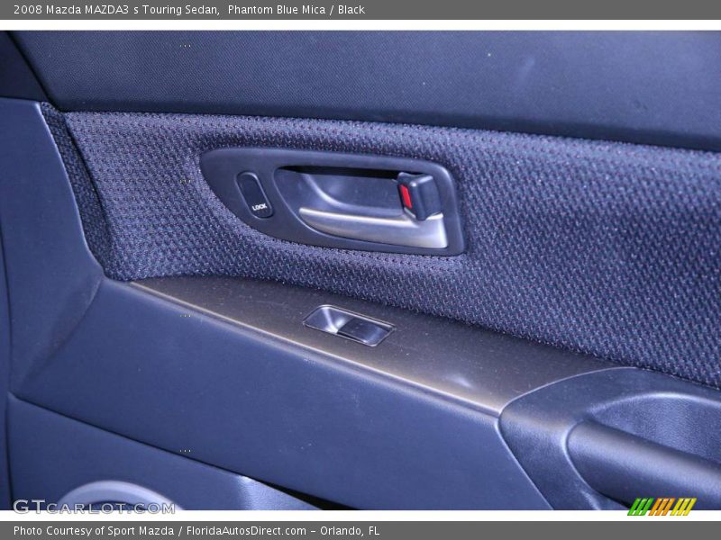 Phantom Blue Mica / Black 2008 Mazda MAZDA3 s Touring Sedan