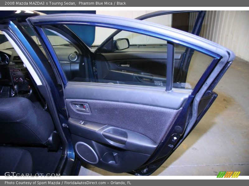 Phantom Blue Mica / Black 2008 Mazda MAZDA3 s Touring Sedan