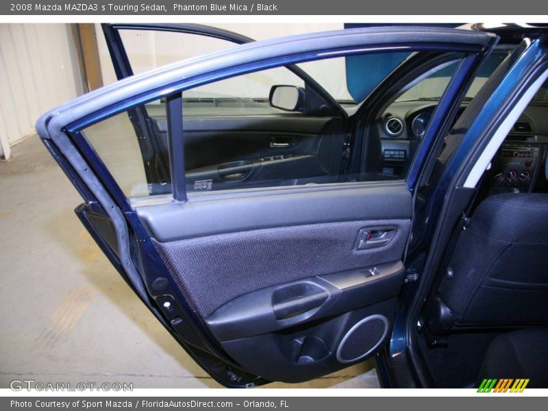 Phantom Blue Mica / Black 2008 Mazda MAZDA3 s Touring Sedan