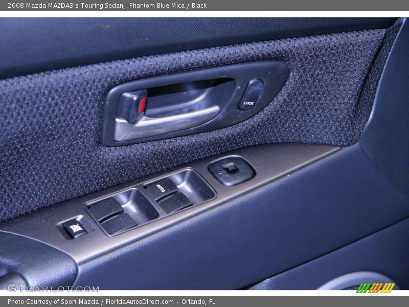 Phantom Blue Mica / Black 2008 Mazda MAZDA3 s Touring Sedan