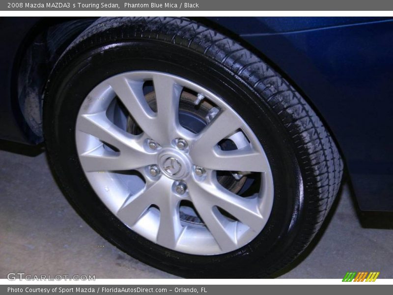 Phantom Blue Mica / Black 2008 Mazda MAZDA3 s Touring Sedan