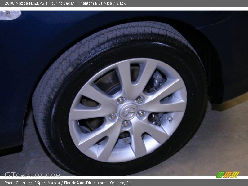 Phantom Blue Mica / Black 2008 Mazda MAZDA3 s Touring Sedan