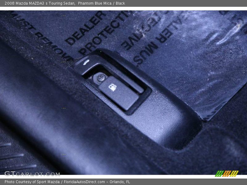 Phantom Blue Mica / Black 2008 Mazda MAZDA3 s Touring Sedan