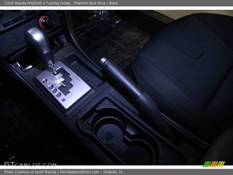Phantom Blue Mica / Black 2008 Mazda MAZDA3 s Touring Sedan