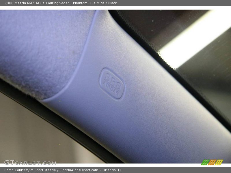 Phantom Blue Mica / Black 2008 Mazda MAZDA3 s Touring Sedan
