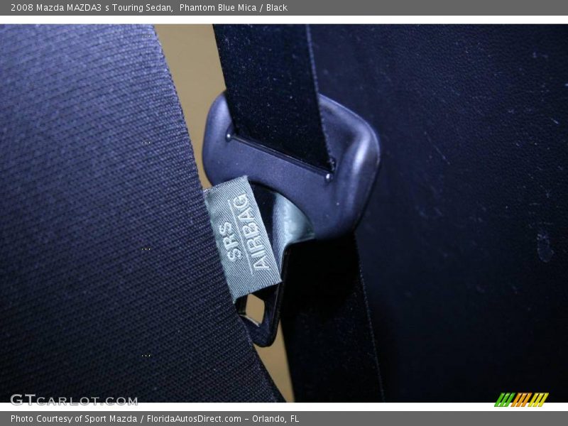 Phantom Blue Mica / Black 2008 Mazda MAZDA3 s Touring Sedan