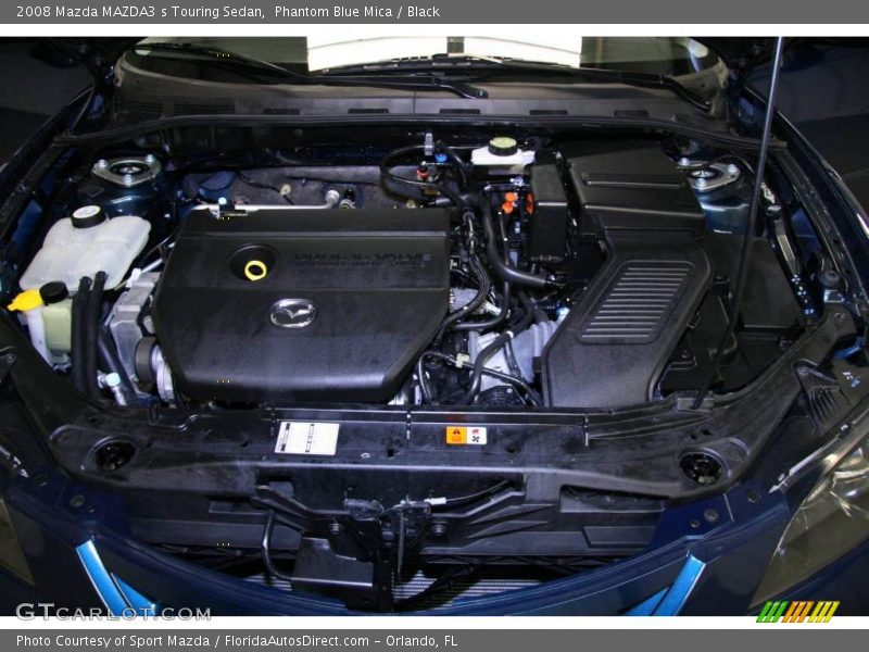 Phantom Blue Mica / Black 2008 Mazda MAZDA3 s Touring Sedan