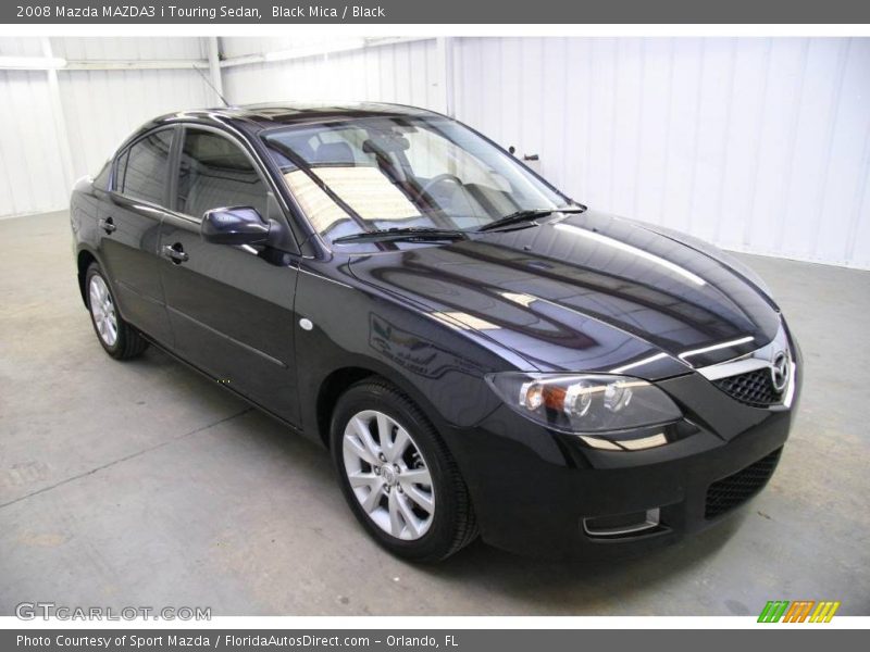 Black Mica / Black 2008 Mazda MAZDA3 i Touring Sedan