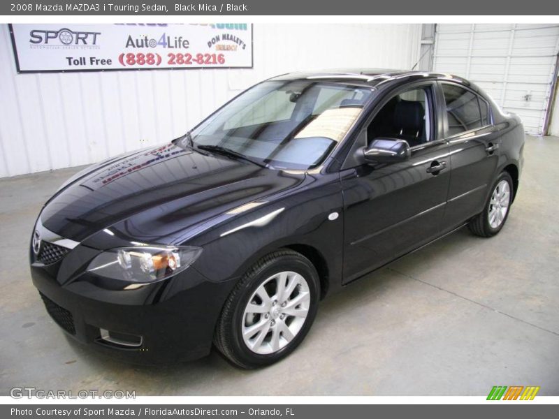 Black Mica / Black 2008 Mazda MAZDA3 i Touring Sedan