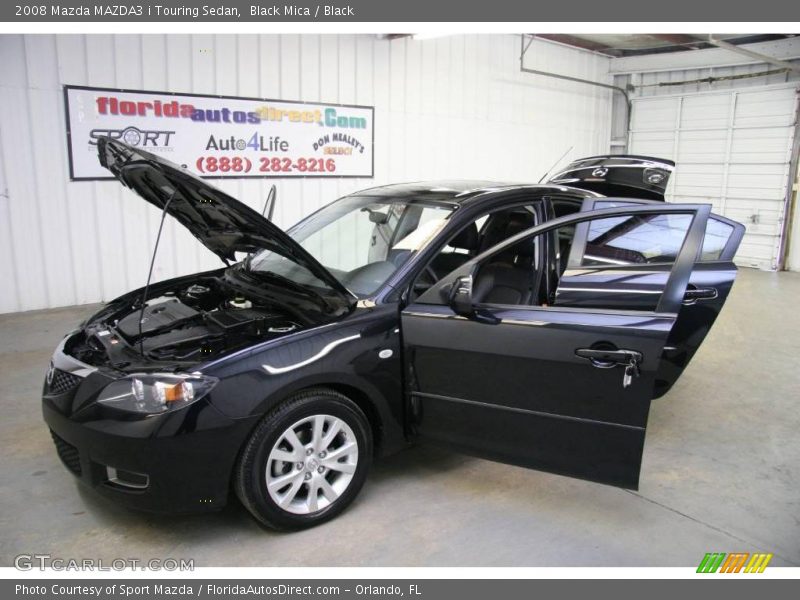 Black Mica / Black 2008 Mazda MAZDA3 i Touring Sedan