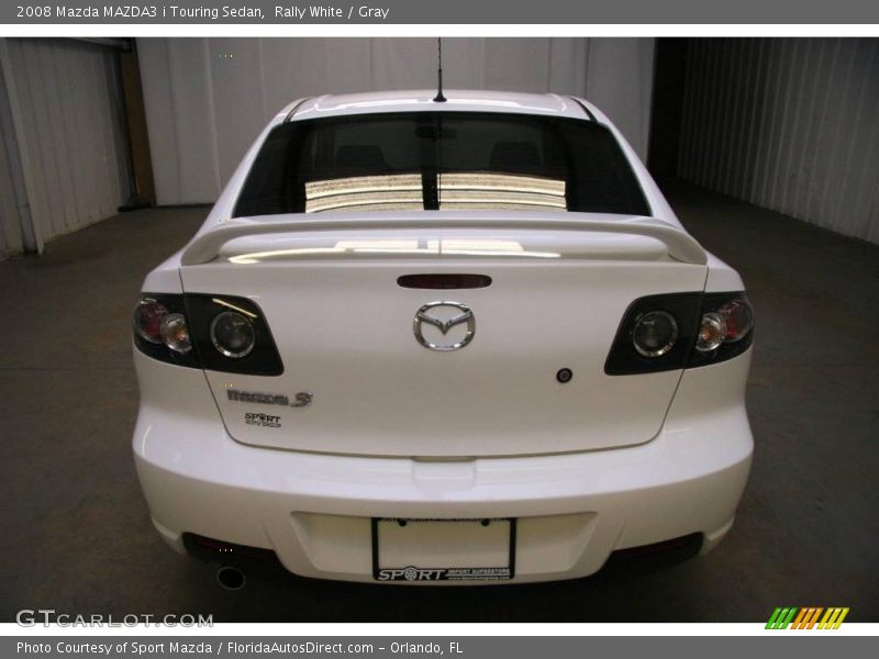 Rally White / Gray 2008 Mazda MAZDA3 i Touring Sedan