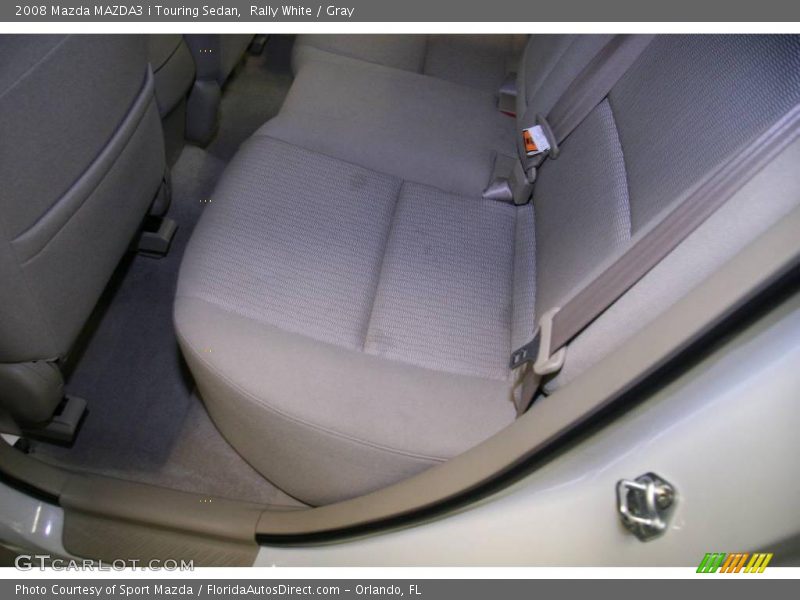 Rally White / Gray 2008 Mazda MAZDA3 i Touring Sedan