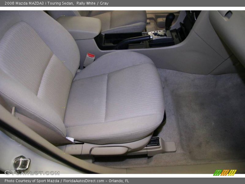 Rally White / Gray 2008 Mazda MAZDA3 i Touring Sedan
