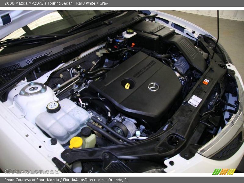Rally White / Gray 2008 Mazda MAZDA3 i Touring Sedan