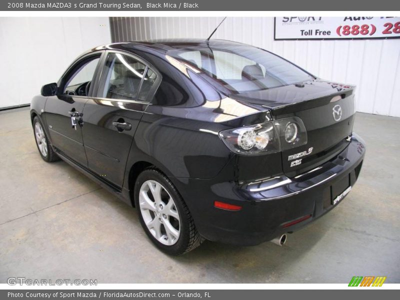Black Mica / Black 2008 Mazda MAZDA3 s Grand Touring Sedan