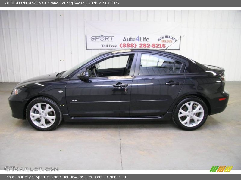 Black Mica / Black 2008 Mazda MAZDA3 s Grand Touring Sedan