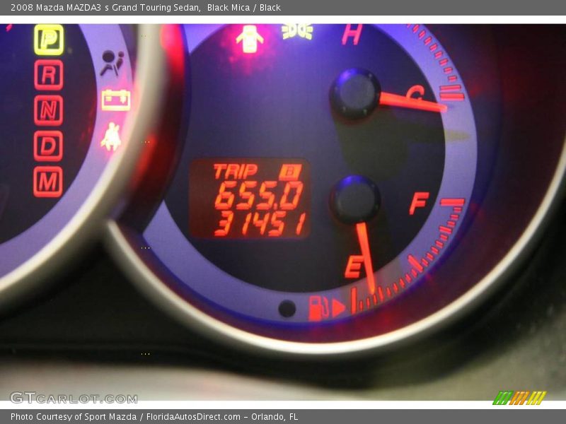 Black Mica / Black 2008 Mazda MAZDA3 s Grand Touring Sedan