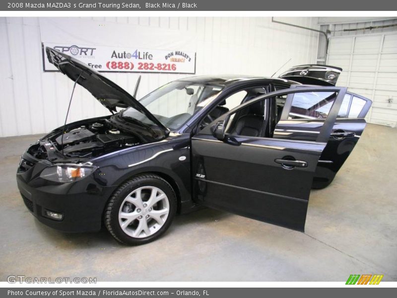 Black Mica / Black 2008 Mazda MAZDA3 s Grand Touring Sedan