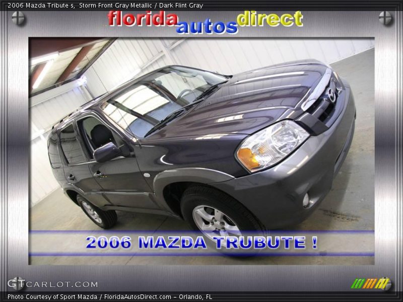 Storm Front Gray Metallic / Dark Flint Gray 2006 Mazda Tribute s