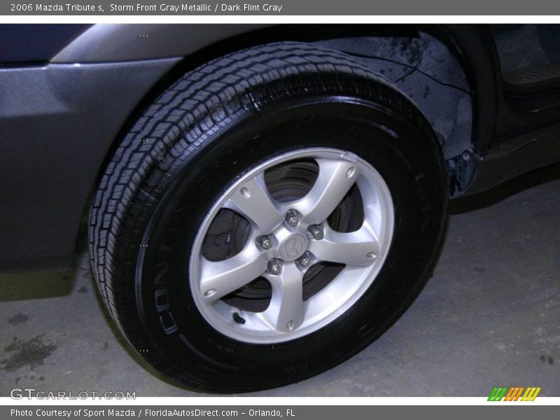 Storm Front Gray Metallic / Dark Flint Gray 2006 Mazda Tribute s