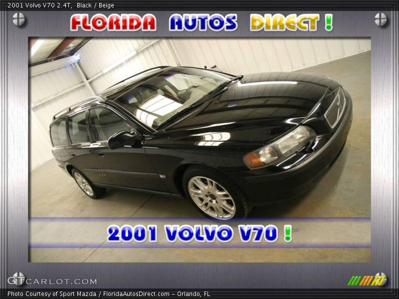 Black / Beige 2001 Volvo V70 2.4T